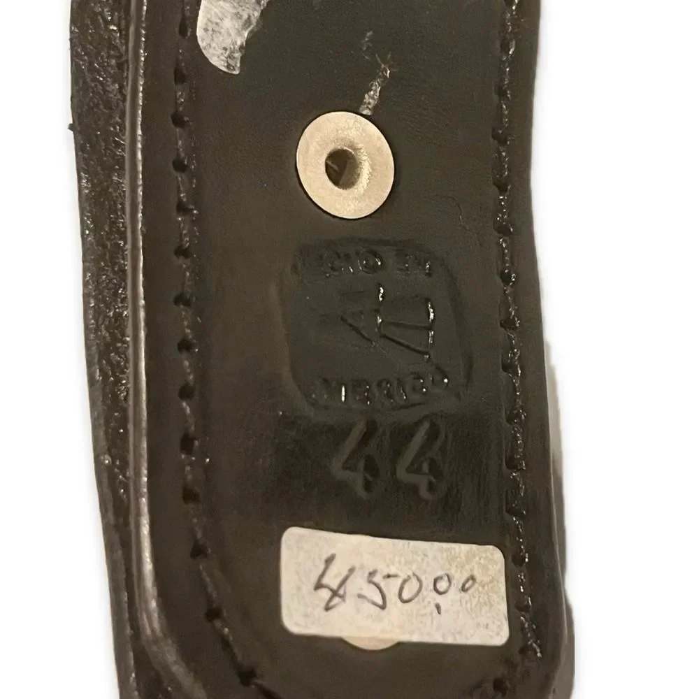 Hecho en Mexico Leather Belt Size 44 | Without Buckle|Scuffs on Leather